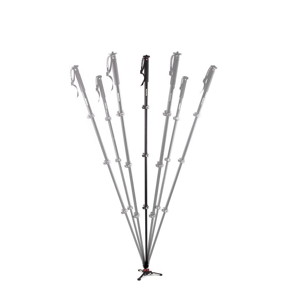 Manfrotto Xpro Monopod+ 4 Section Aluminum Monopod With Fluid Video Head